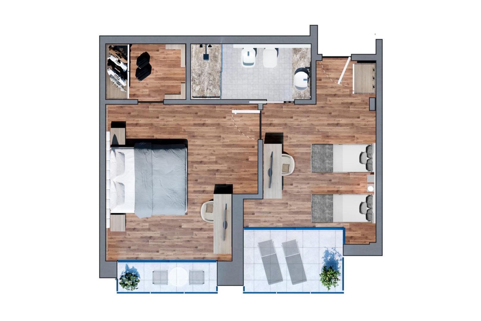 Suite mit Balkon